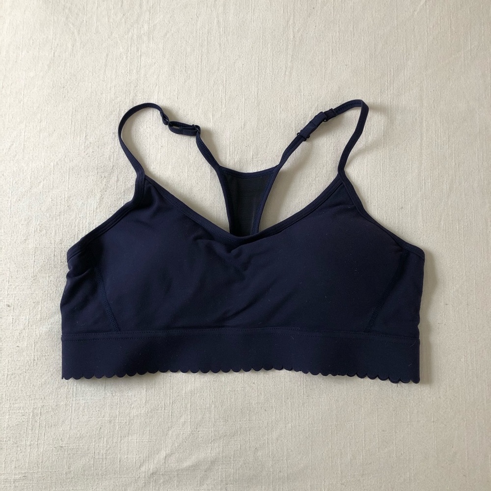 J Crew New Balance Navy Blue Sports Bra
